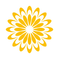 ikona symbolu kwiatu, ilustracja wektorowa