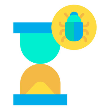 Flat Bug Time icon