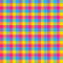Colorful check seamless pattern.Flannel plaid tartan repeat pattern with.Vector illustration geometric texture background.