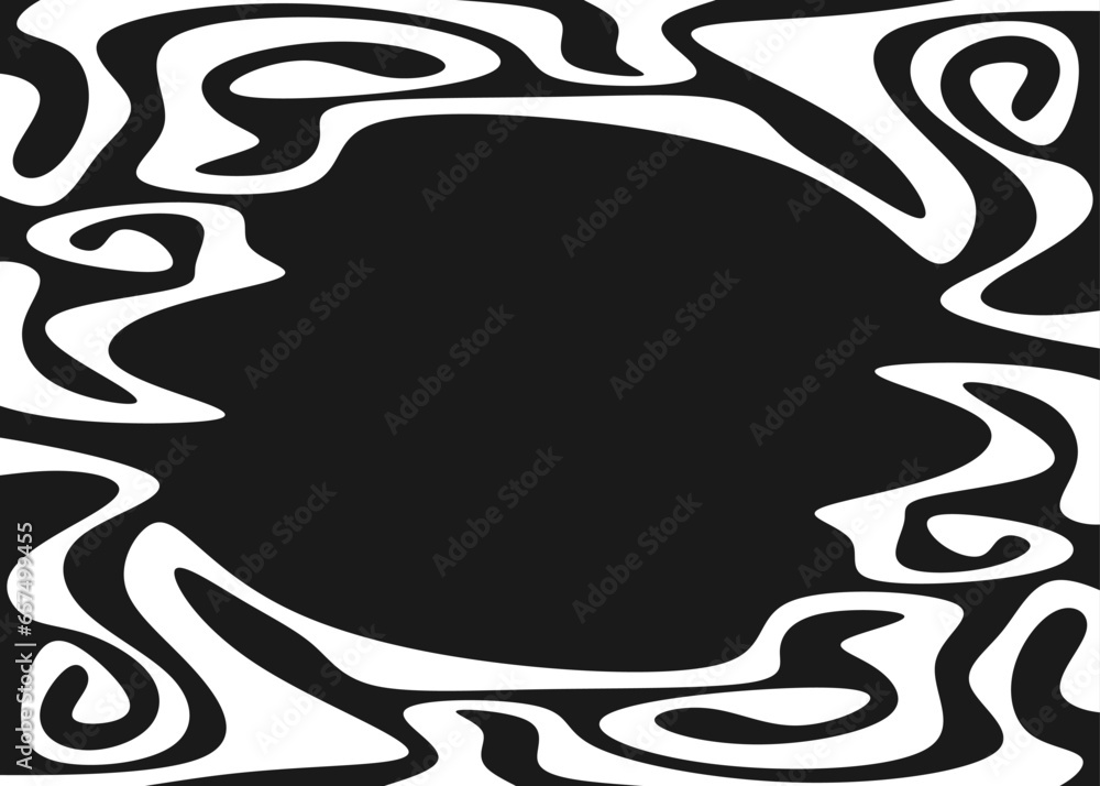 Poster abstract background with wavy ornament pattern and with some copy space area