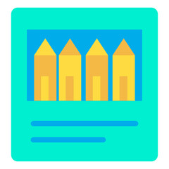 Flat Crayon icon
