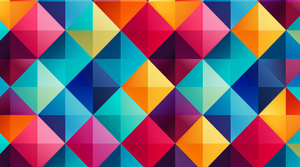 Fototapeta premium 2d illustration colourful rhombuslt elements seamless pattern