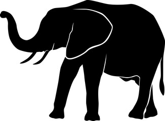 elephant africa silhouette