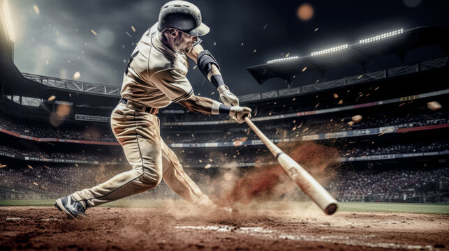 Baseball Softball The Batter Tries to Hit the Ball Digital Art Wallpaper Background Cover Brainstorming