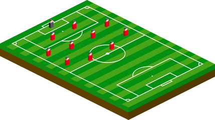 Isometric Football Strategy Board