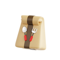 Food Package 3d icon
