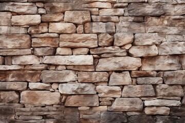 Stone wall light brown rock texture background