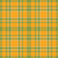 Plaid seamless pattern. Check fabric texture. Vector textile print.