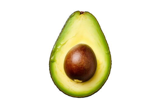 Avocado on Transparent Background PNG Generated by AI