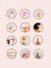 Illustrations Icon Story Highlight