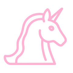 pink horse unicorn illustration