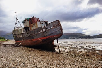 Old Boat of Caol Corpach Shipwreck Scotland NC500 