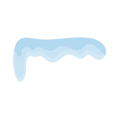 Snowy elements on winter background Vector created cartoon pattern for your design. Snow falls and animated snowflakes. flowing water, flow, liquid