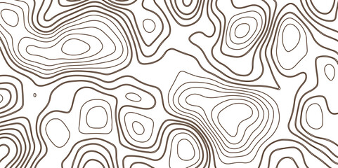 Topographic Background. Abstract Seamless Pattern with Lines