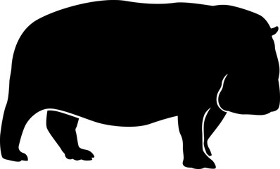 hippo silhouette
