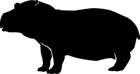 hippo silhouette
