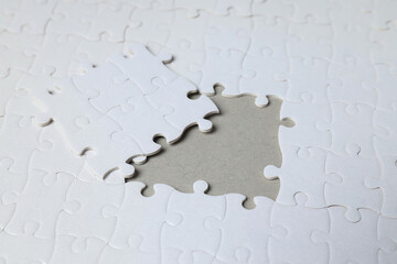 Puzzles, composition for different concepts and ideas