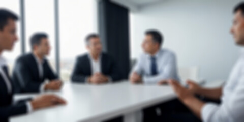 Blurred business meeting background