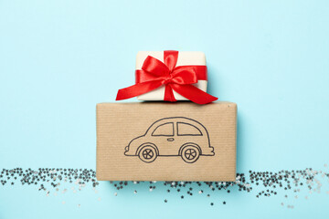 Gifts for the New Year from a car.