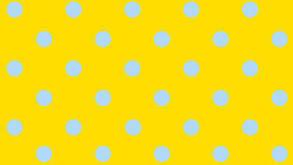 Yellow background seamless pattern with blue dots