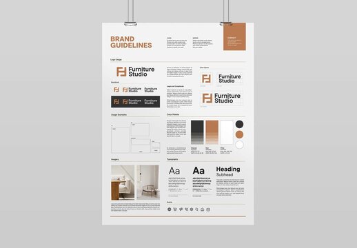 Brand Guidelines Poster Layout