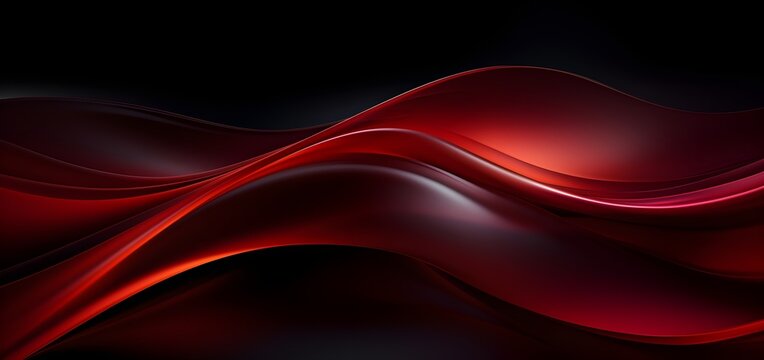 Beautiful red abstract background with waves © Vesna