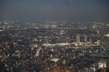 Fototapeta na wymiar The view from Tokyo sky tree.