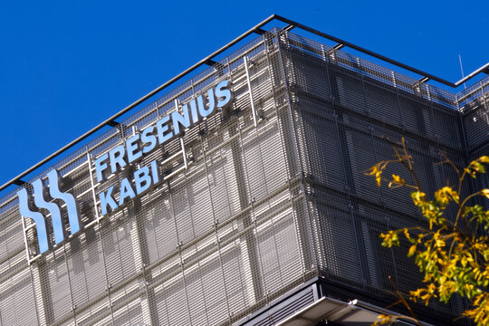 Fresenius Kabi signage, logo, Warsaw, Poland, October 2, 2023