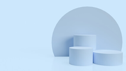The podium for show product 3d rendering