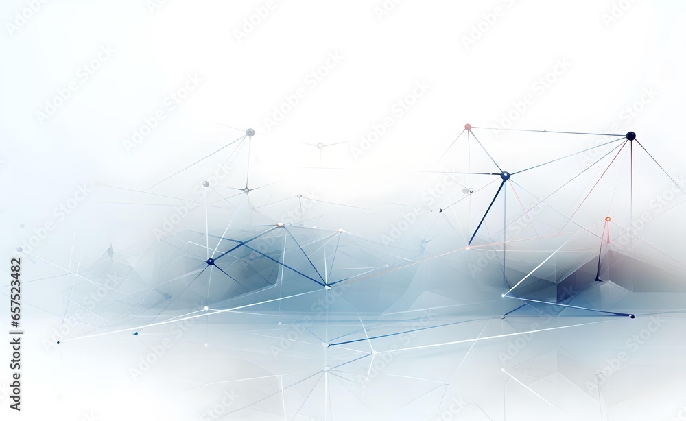 Poster digital technology white 3d geometry abstract graphics background.