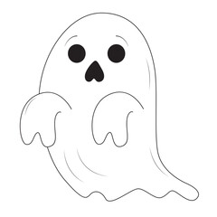 halloween ghost cartoon