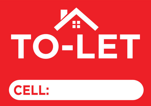 To-Let Board A4 Size Color. Ready To Print Mockup Vector 