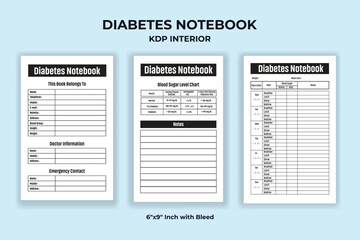 Diabetes Logbook KDP Interior Template