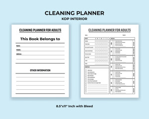 Cleaning Planner KDP Interior Template