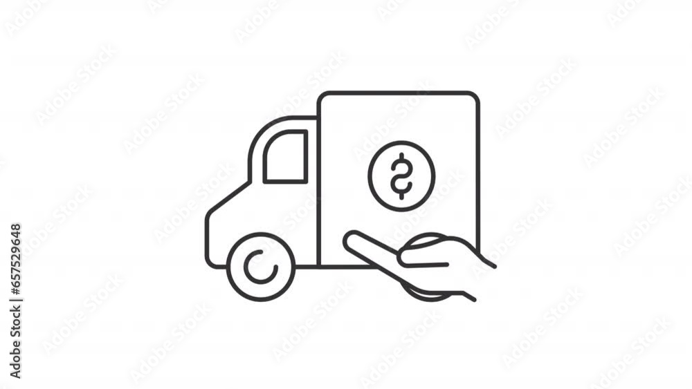 Poster set of black icon simple animations representing employee perks and bonuses, hd video with transpare