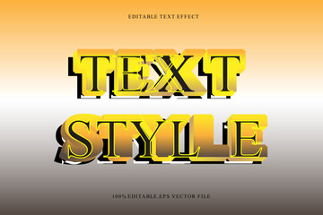 Text Style Editable Text Effect 3D Emboss Gradient Style
