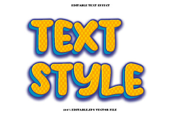 Text Style Editable Text Effect 3D Emboss Gradient Style