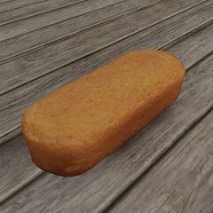 Cake on wooden table