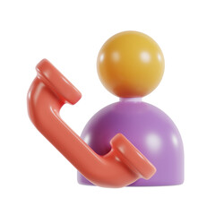 Customer Support Service Illustration 3d icon