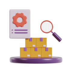 quality control icon is good 3d rendering