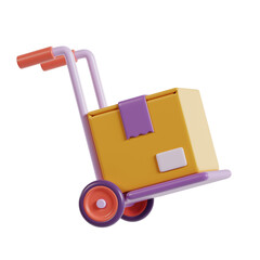 3D Icon of a Hand Truck