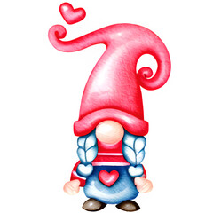 Valentine's Day Gnomies Png Sublimation Design
