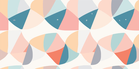 Groovy summer vintage pastel modern seamless pattern, floral, checkered, marble. Funky retro aesthetic prints for modern fabric design with melting organic shapes.