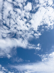 beautiful blue sky with clouds