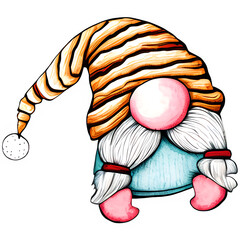 Christmas Gnome Sublimation Design