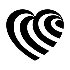 black and white spiral