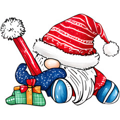 Christmas Gnome Sublimation Design