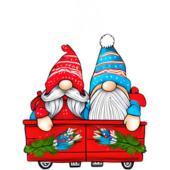 Christmas Gnome Sublimation Design