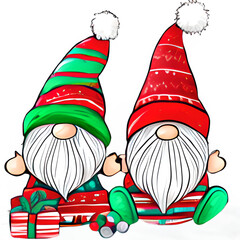 Christmas Gnome Sublimation Design