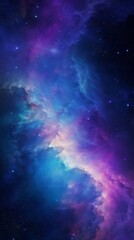 Fototapeta na wymiar A purple and blue space filled with stars